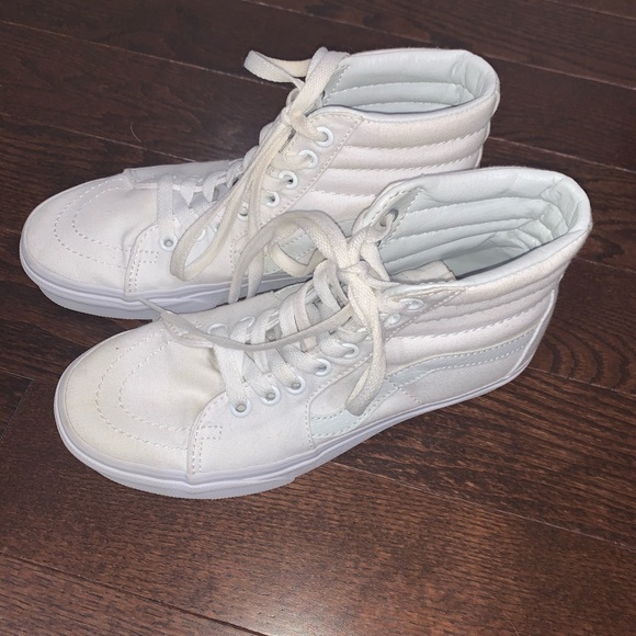 Vans Old Skool White High Tops - Picture 3 of 3